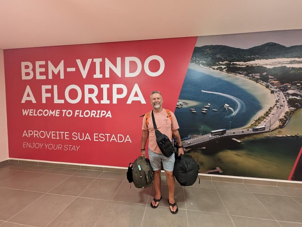 Nick arriving into Brazil