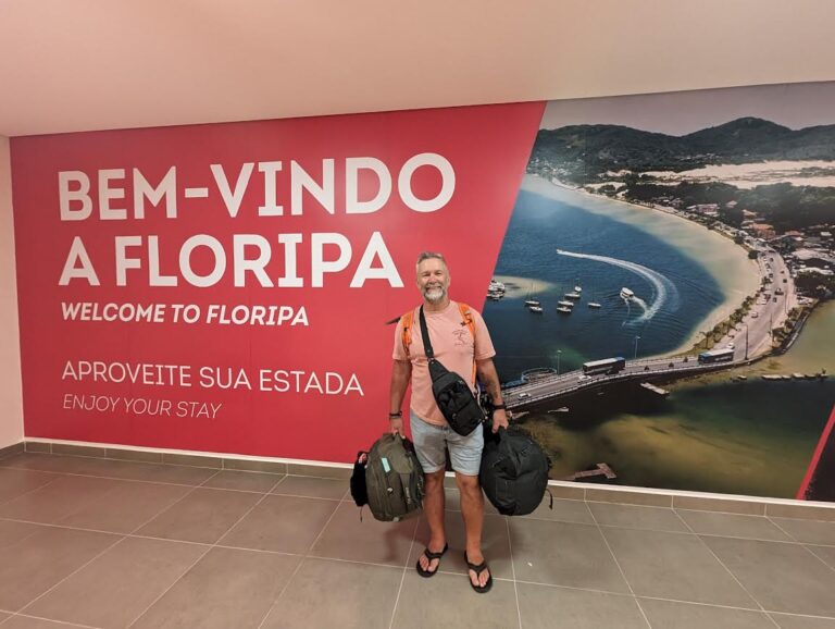 Nick arriving into Brazil